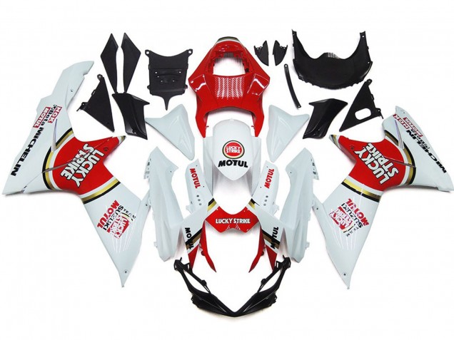 Lucky Strike Con Cerchio D'Oro 2011-2024 Suzuki GSXR 600-750 Carene Moto Lucky Strike Con Cerchio D'Oro 2011-2024 Suzuki GSXR 600-750 Carene Moto