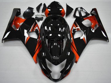 Carena Moto Suzuki GSXR 600/750 2004-2005 - Nero Lucido Rosso Banda