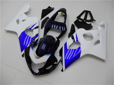 Kit Carena Moto ABS Suzuki GSXR 600/750 2004-2005 - Bianco Blu Nero