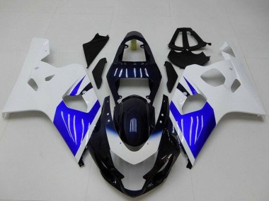 Kit Carena Moto ABS Suzuki GSXR 600/750 2004-2005 - Bianco Blu Nero
