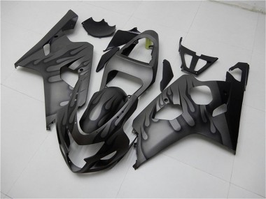 Carena Moto Suzuki GSXR 600/750 2004-2005 - Grigio Nero Fiamma