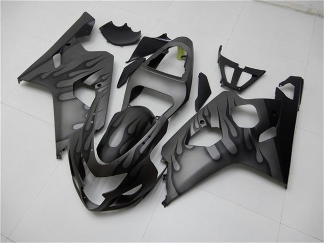 Carena Moto Suzuki GSXR 600/750 2004-2005 - Grigio Nero Fiamma