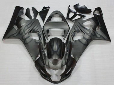 Carena Moto Suzuki GSXR 600/750 2004-2005 - Grigio Nero Fiamma