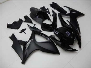 Carena Moto Suzuki GSXR 600/750 2006-2007 - Nero Opaco Nero Lucido