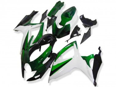 Carena Moto Suzuki GSXR 600/750 2006-2007 - Bianco Verde Nero Lucido