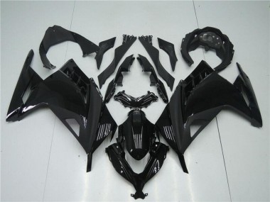 Carena Moto Kawasaki Ninja 300 EX300R 2013-2024 - Nero Lucido Nero Opaco
