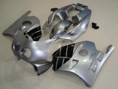 Carene Moto Honda CBR250RR 1990-1998 - Argento Nero Lucido