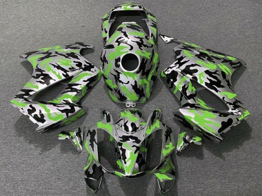 Carene Moto Honda VFR 800 2002-2013 - Verde Camouflage