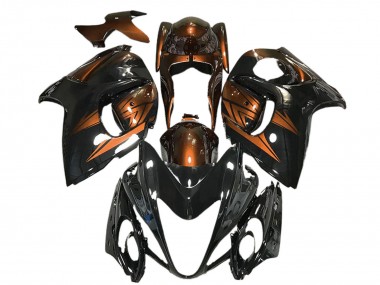 Carene Moto Suzuki GSXR 1300 2008-2020 - Nero Lucido Arancia Profondo