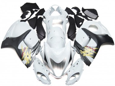 Carene Moto Suzuki GSXR 1300 2008-2020 - Lucido Bianco Argento Stile