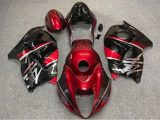 Carene Moto Suzuki GSXR 1300 1996-2007 - Rosso Bordeaux Nero Stile