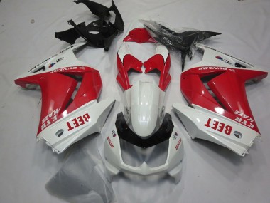 Carene Moto Kawasaki Ninja 250 2008-2012 - Bianco Rosso Beet
