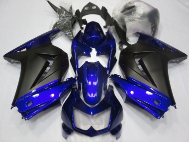 Carene Moto Kawasaki Ninja 250 2008-2012 - Blu Nero Opaco