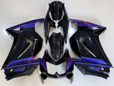 Carene Moto Kawasaki Ninja 250 2008-2012 - Blu Nero Lucido