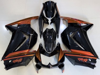Carene Moto Kawasaki Ninja 250 2008-2012 - Nero Lucido Arancia