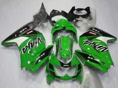 Carene Moto Kawasaki Ninja 250 2008-2012 - Verde Bianco Nero