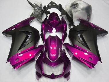 Carene Moto Kawasaki Ninja 250 2008-2012 - Rosa Nero Opaco