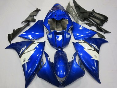 Carene Moto Yamaha R1 2012-2014 - Blu Bianco