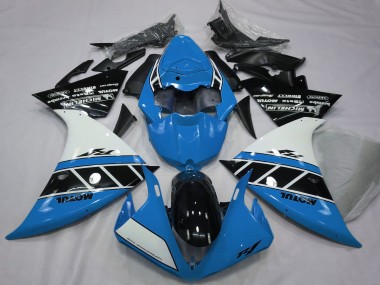 Carene Moto Yamaha R1 2012-2014 - Blu Bianco Nero Lucido
