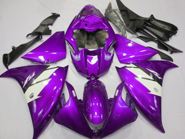 Carene Moto Yamaha R1 2012-2014 - Viola Bianco