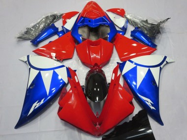 Carene Moto Yamaha R1 2012-2014 - Bianco Rosso Blu Nero