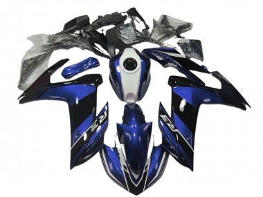 Carene Moto Yamaha R3 2015-2018 - Blu Bianco Nero Lucido