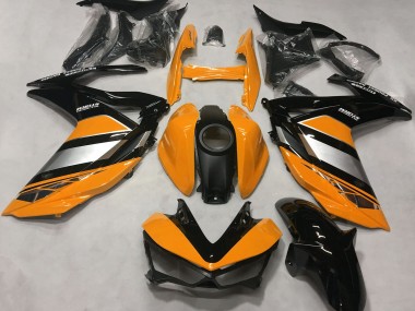 Carene Moto Yamaha R3 2015-2018 - Arancia Argento Nero Lucido