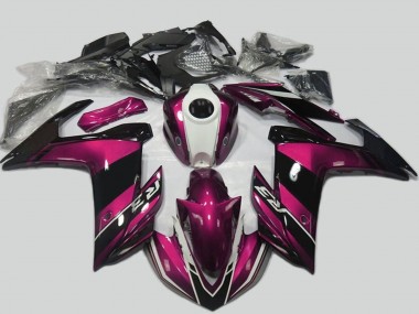 Kit Carena Moto Yamaha R3 2015-2018 - Viola Bianco Nero Lucido