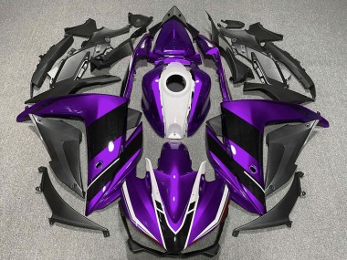 Carene Moto Yamaha R3 2015-2018 - Viola Bianco Nero Lucido
