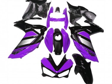 Carene Moto Yamaha R3 2015-2018 - Viola Argento Nero Lucido