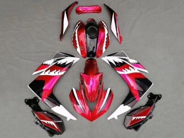 Carene Moto Yamaha R3 2015-2018 - Rosso Bianco Nero Squalo