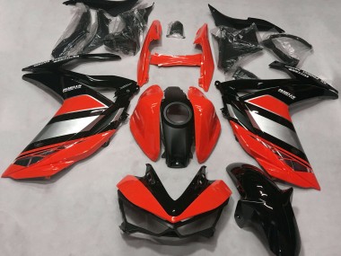 Carene Moto Yamaha R3 2015-2018 - Rosso Argento Nero Lucido