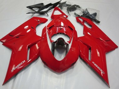 Carene Moto Ducati 1098 2007-2014 - Lucido Rosso Nero Lucido
