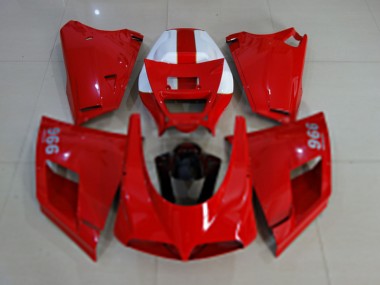 Carene Moto Ducati 996 1993-2005 - Lucido Rosso Bianco Nero