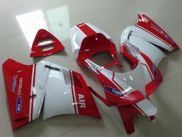 Carene Moto Ducati 748 916 996 998 1993-2005 - Bianco Rosso Air Generali Tim