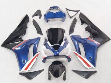 Carene Moto Triumph Daytona 675 2006-2008 - Blu Bianco Rosso Nero Lucido