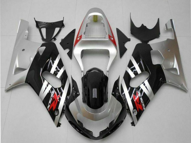 Carena Moto Suzuki GSXR 600/750 2001-2003 - Argento Nero Lucido Rosso