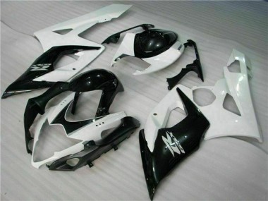Carena Moto Suzuki GSXR 1000 2005-2006 - Bianco Nero Lucido