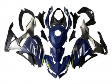 Carena Moto Kawasaki Ninja 500 EX500R 2024-2025 - Blu Bianco Giallo Argento Nero