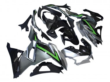 Carena Moto Kawasaki Ninja 500 EX500R 2024-2025 - Grigio Verde Nero
