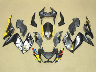 Carena Moto Kawasaki Z250/Z300 2015-2016 - Grigio Giallo Blu Rosso Bianco