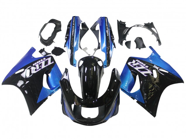 Carena Moto Kawasaki ZZR1100 1990-1992 - Blu Nero Lucido