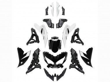 Carena Moto Kawasaki Versys 650 2022-2025 - Nero Lucido Bianco