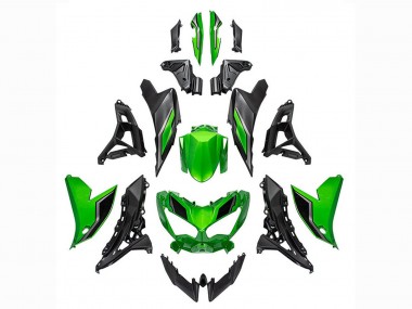 Carena Moto Kawasaki Versys 650 2022-2025 - Verde Nero Lucido