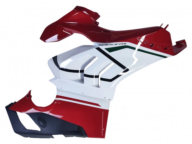 Carena Moto Ducati Panigale V4 V4S 2020-2021 - Bianco Rosso Verde Nero Opaco