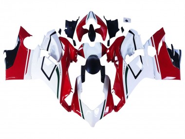 Carena Moto Ducati Panigale V4 V4S 2018-2019 - Bianco Rosso Verde Nero Lucido