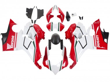 Carena Moto Ducati Panigale V4 V4S 2018-2019 - Bianco Rosso Nero Opaco