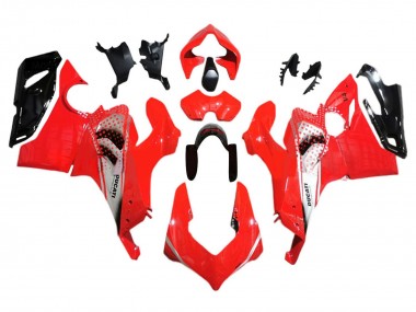 Carena Moto Ducati Panigale V4 V4S 2018-2019 - Argento Rosso Nero Lucido