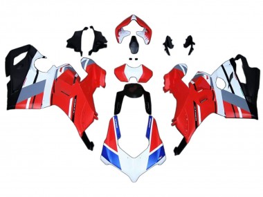 Carena Moto Ducati Panigale V4 V4S 2020-2021 - Bianco Blu Rosso Nero Lucido