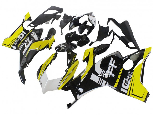Carena Moto Ducati Panigale V4 V4S 2020-2021 - Giallo Bianco Nero Lucido